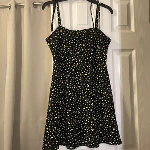 Floral Black Spring Dress